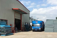 工厂车间外围一角